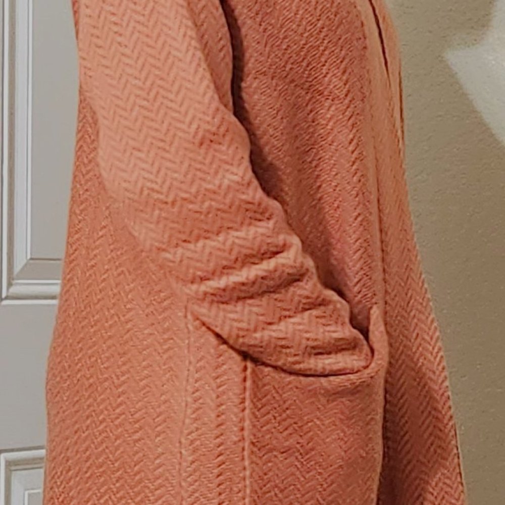 Daily Ritual Women's Coat Robe - Rustic Orange - Picture 3 of 4